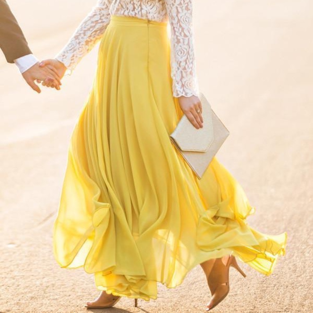 Morning Lavender Petite Amelia Full Maxi Skirt